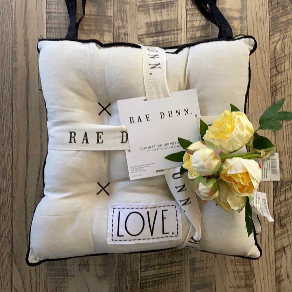 Rae Dunn LOVE Chair Cushions